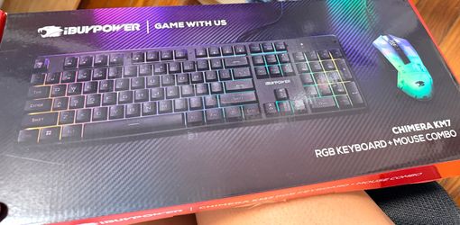 iBUYPOWER Chimera KM7 RGB Gaming Keyboard & Mouse Combo