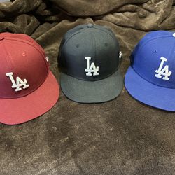 Three Dodgers FittedHats