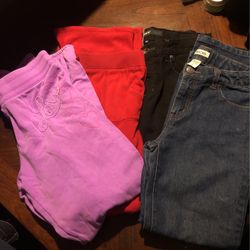 6 Pairs Pants Jeans Girls Size 14/16