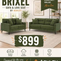 🛋️ BRIXEL Sofa & Loveseat by Ashley 🛋️