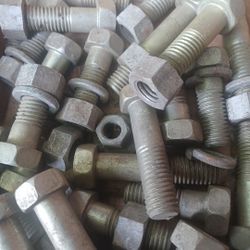 Box Full Of Large Magnesium Bolts