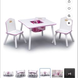 Table And Chair Set/ Princess Crown Table And Chair Set/ Kids/ Furniture/ Toys/ New