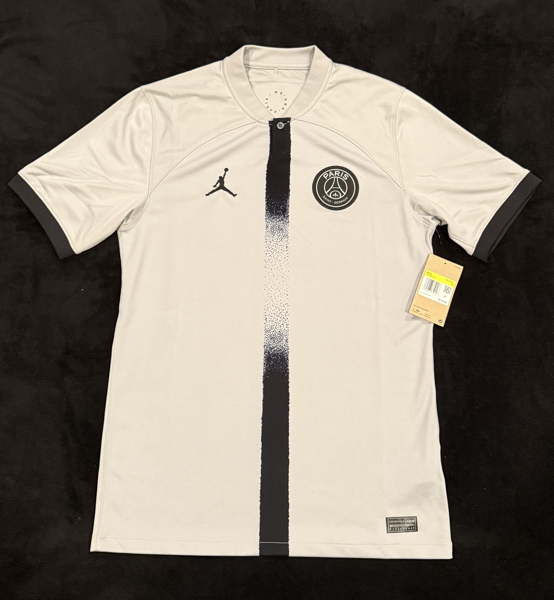 Men’s Nike PSG 2022/23 Away Jersey Jordan Paris Saint-German Gray Jersey Size Medium