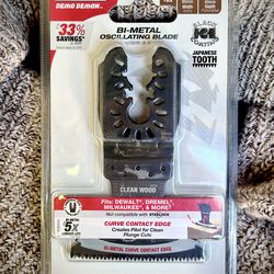 Diablo Demo Demon 2.5in Oscillating Tool Blades for CLEAN Wood 3-Pack