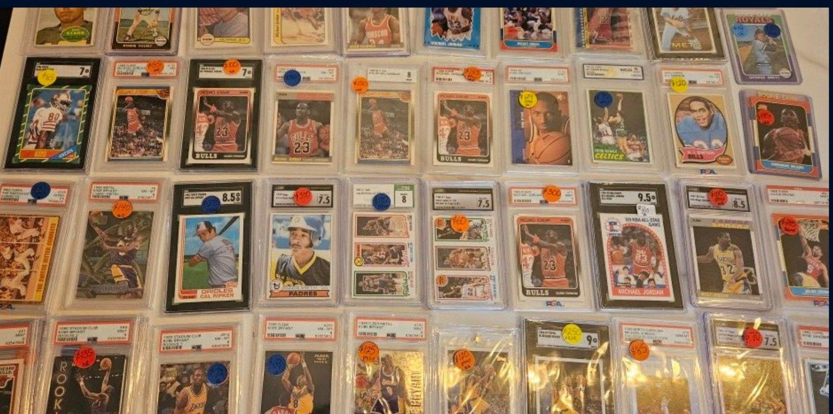Sports cards, pokemon, vinyl, coins + more