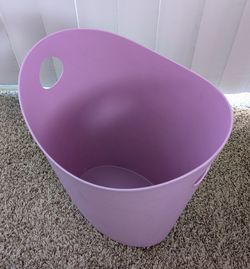 Lavender slim waste basket