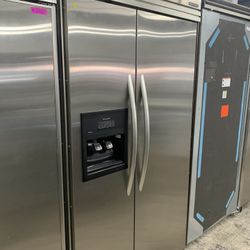 Kitchen Aid 42” Built In Refrigerator In Stainless Steel Used