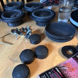 4 ADS 325is High Performance  Bass Midrange Driver And 4 Ads 325is High Performance Tweeters 