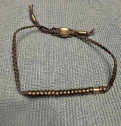 Corded Gray/Gunmetal Bracelet by Fossil