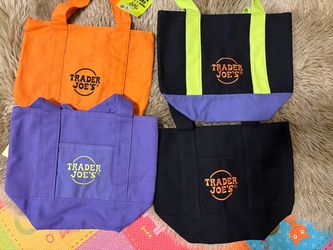 Trader Joe's Halloween mini canvas totes