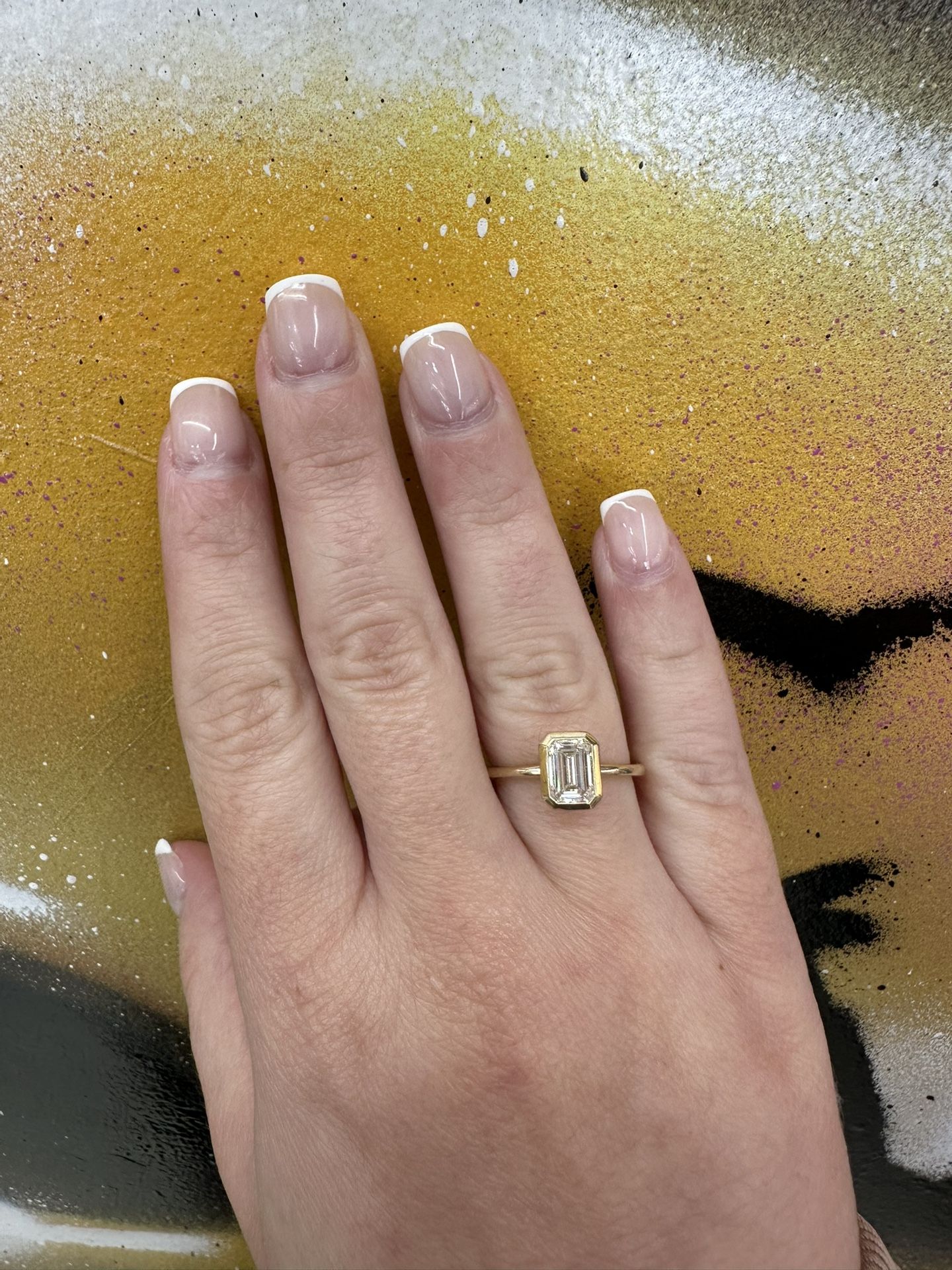 14k LAB DIAMOND RING 
