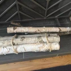 3pc Roped Natural Birch Log Bundle