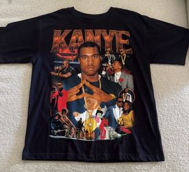 Marino Morwood Kanye West Double Sided Graphic T-Shirt Black Size Large