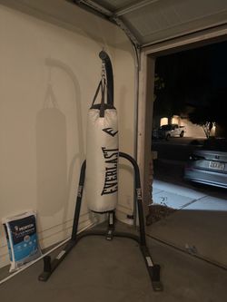 Everlast heavy bag with stand