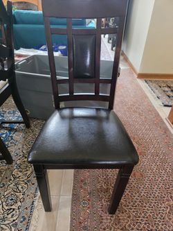 6 matching dining chairs