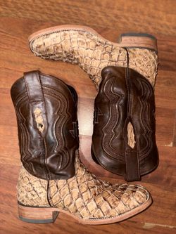 Fish skin boots/ botas de pescado