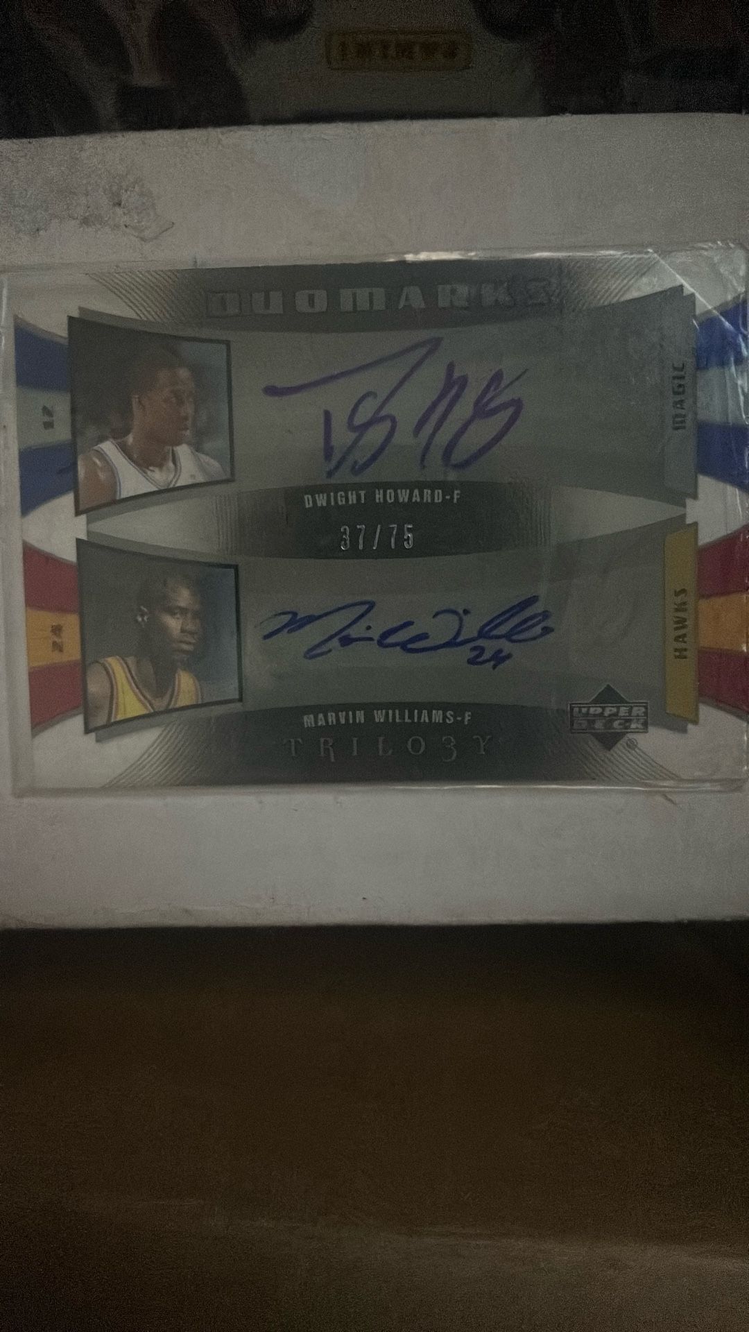 Dwight Howard & Marvin Williams Autographed Card