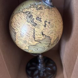 Smaller globe on base