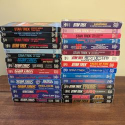 Vintage Lot of 30 Star Trek Audio Cassette Books