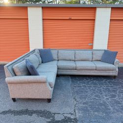 Free Delivery - Beautiful Gray L Sectional Couch