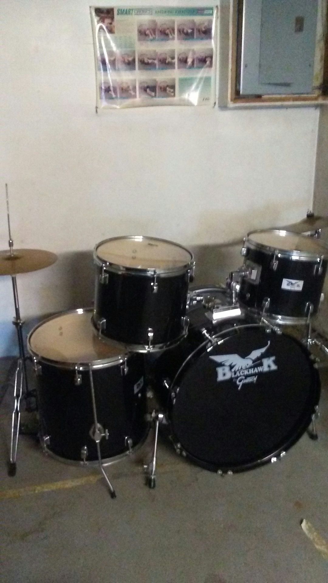 Six piece drum set.....