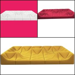 BRAND NEW DUNE COUCH SOFA SET, SIZE 12X12X12X12FT, VELVET FABRICS MADE 