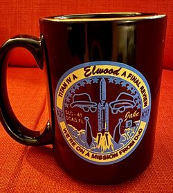 DOD Elwood Spy Satellite Launch Commemorative Mug