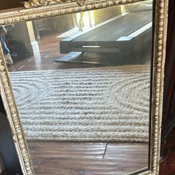 Vintage mirror heavy cute for a vanity