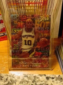 1995-96 Dennis Rodman Flair Hot Numbers near mint