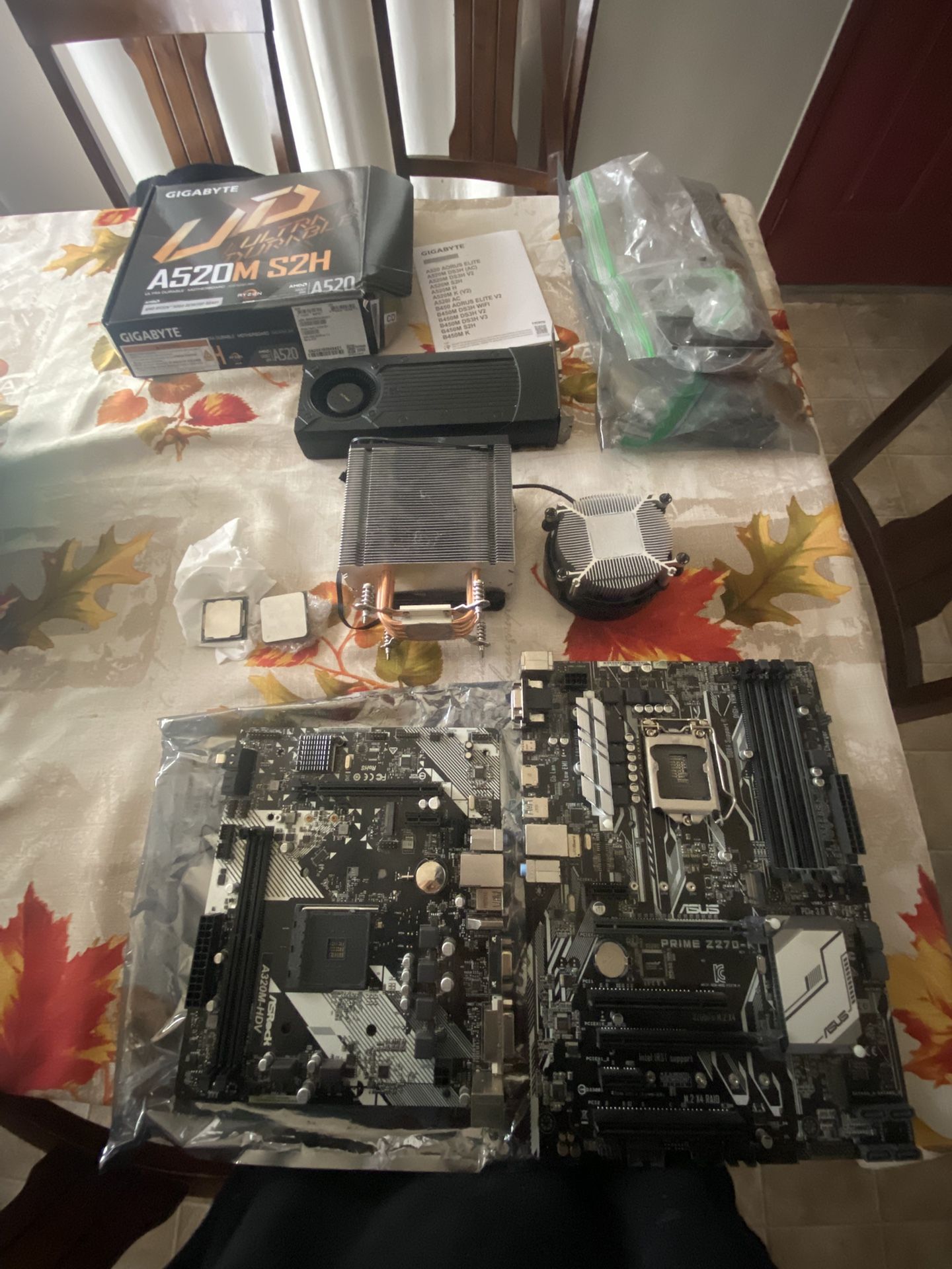 Pc Parts With 2 Cases 