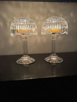 Vintage clear Crystal Fairy Lamps