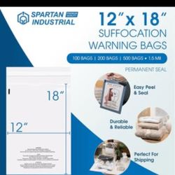 Self Seal Clear Poly Bags 200 Count