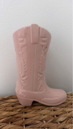 pink decorative boot
