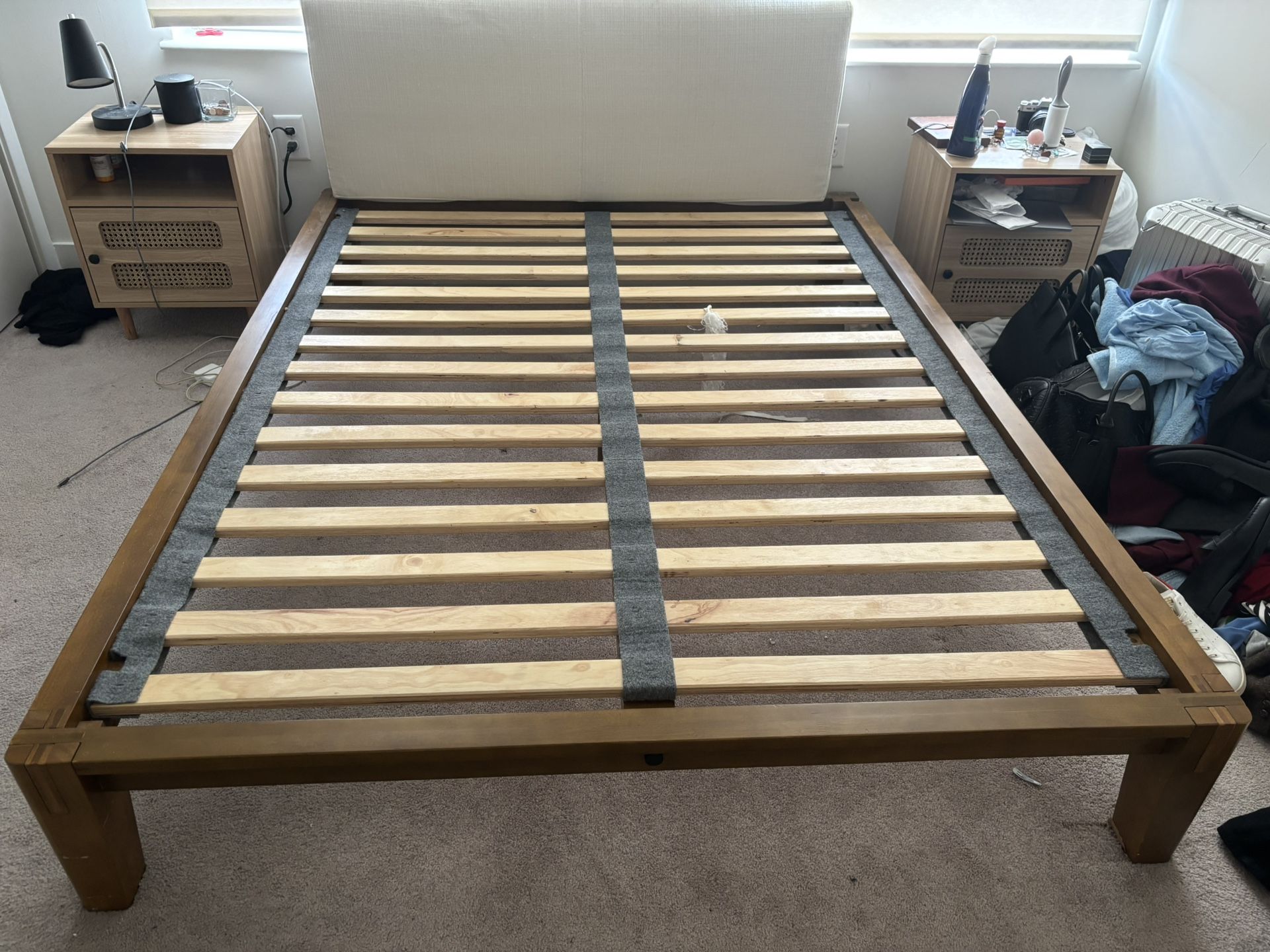 Queen Size Thuma Bed Frame, Japanese Joinery, No Tools Required