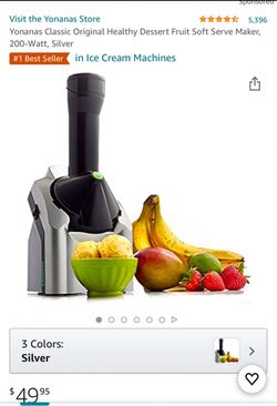 Yonanas Classic Fruit Soft Serve Maker – Silver