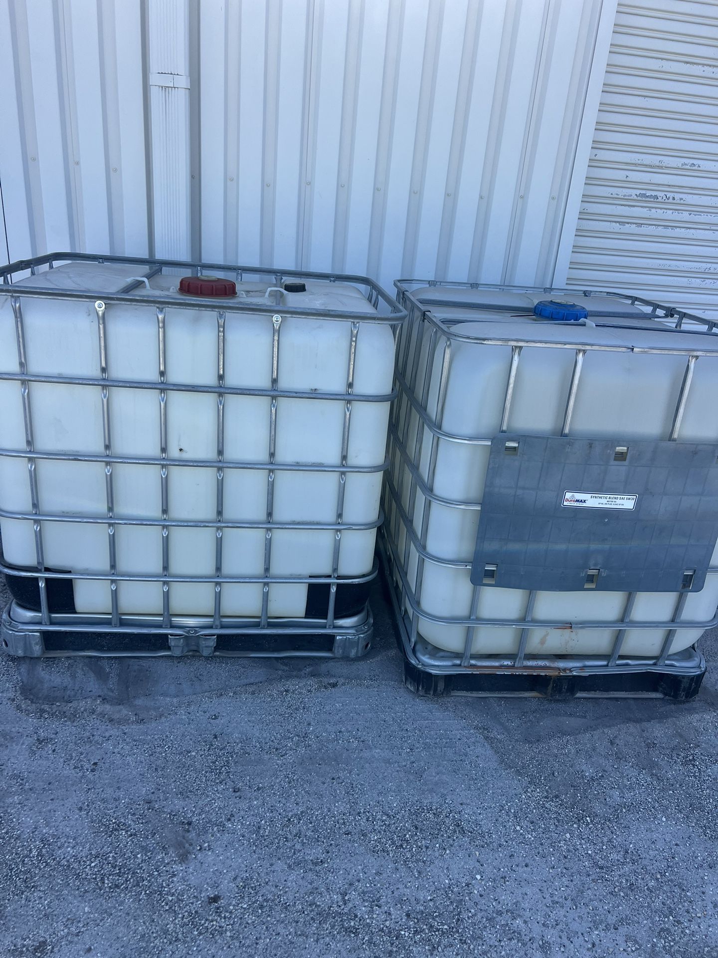 Two 250 Gallon Tanks