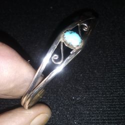 Sterling.braclet. Blue Stone