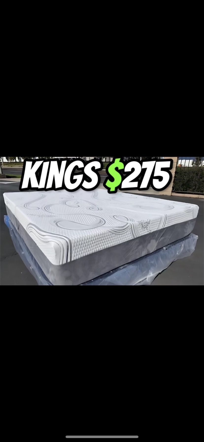 King Size Organic Cotton Hybrid Cool Gel Memory Foam Mattress