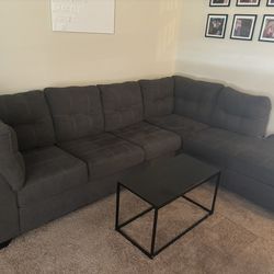 gray sectional couch 