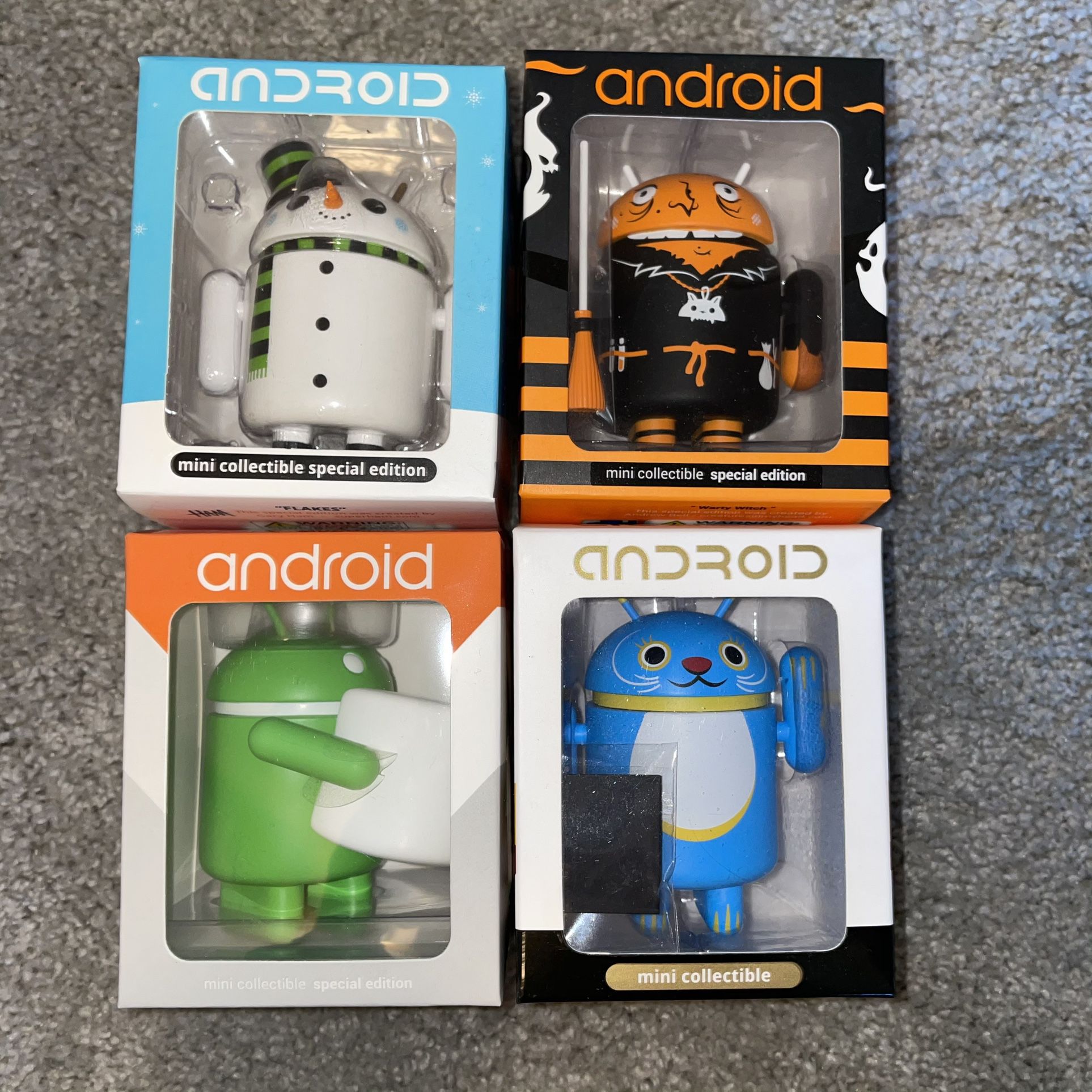 Android Collectible Figurine Lot