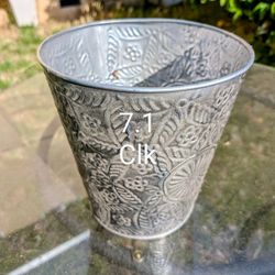 Small Metallic Garbage Container