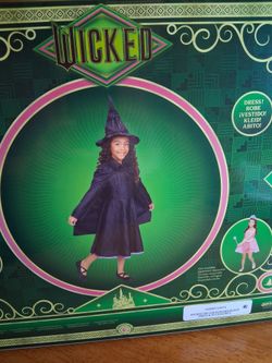 Wicked Deluxe Elphaba Black Dress & Accessories