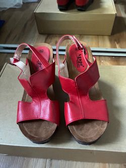 Red/ brown wedges