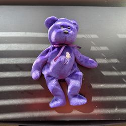 Ty Beanie Baby Princess Diana Bear 1997 Purple Plush w/ Tag