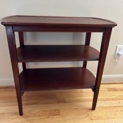 Vintage Imperial Furniture Mahogany Mid Century 2 Shelf Side End Table