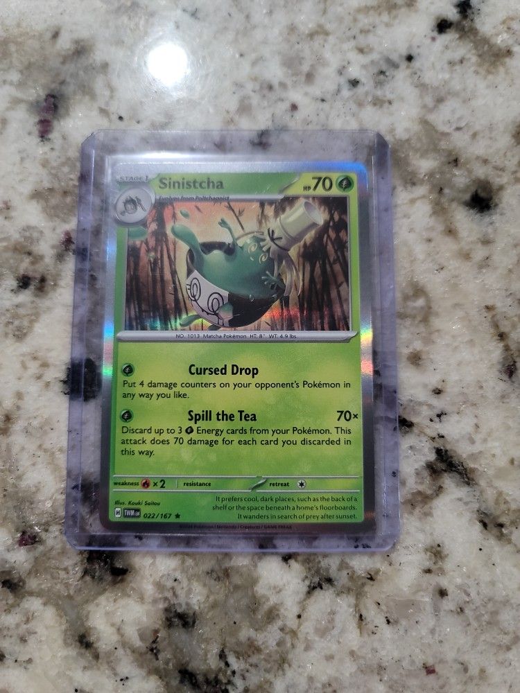 Sinistcha 22/167 Twilight Masquerade Holo Rare Pokemon TCG