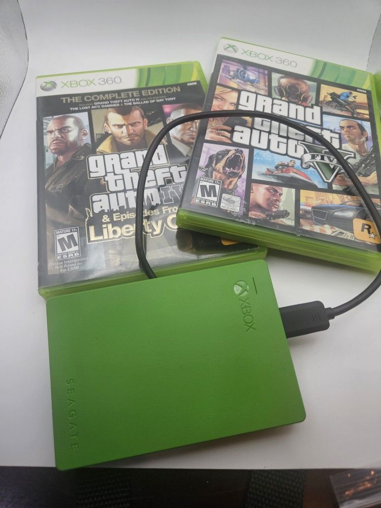 Xbox 360 Games & 2TB External Drive