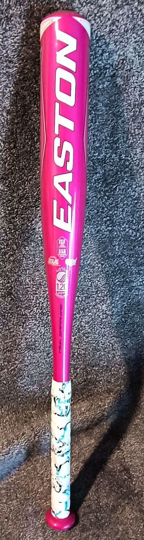 Easton Pink Sapphire Fast Pitch Youth Girl Softball Bat, 26"/16 Oz. -10 Drop.