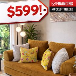 Suede Compressed Sofa 