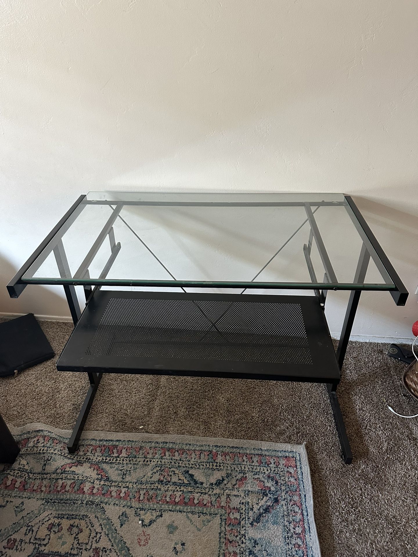 Glass Top Desk